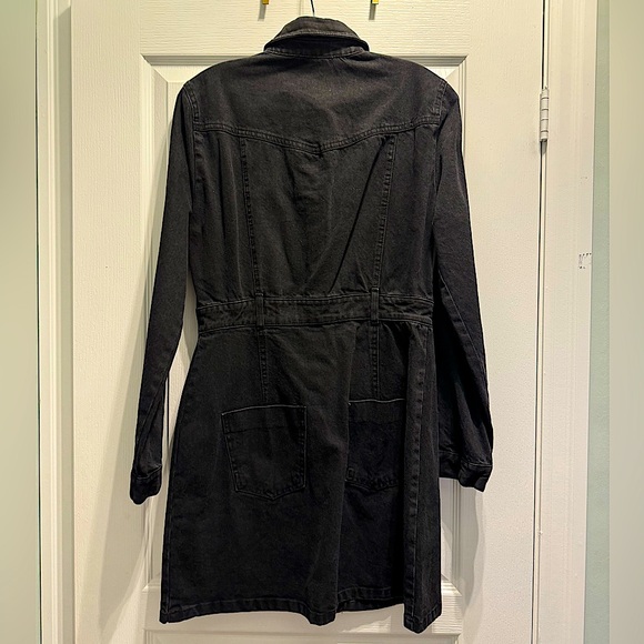 ZARA Denim Jewel Embellished Dress - Picture 7 of 7